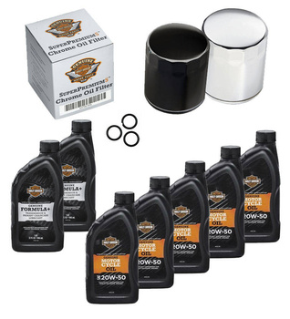 Mineralny zestaw wymiany oleju - silnik + przekładnia + skrzynia | Harley Touring Softail M8