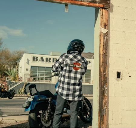 Kurtka H-D Mesh Operative Riding Jacket - Harley Black & Bright White