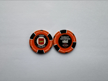 Poker Chips - pomarańczowy