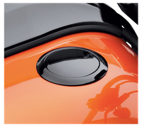 Korek wlewu paliwa wciskany, klik klak, czarny Harley-Davidson 63140-10B